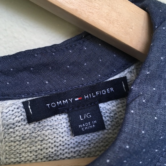 Tommy Hilfiger ~ sweater with collar - Picture 4 of 6